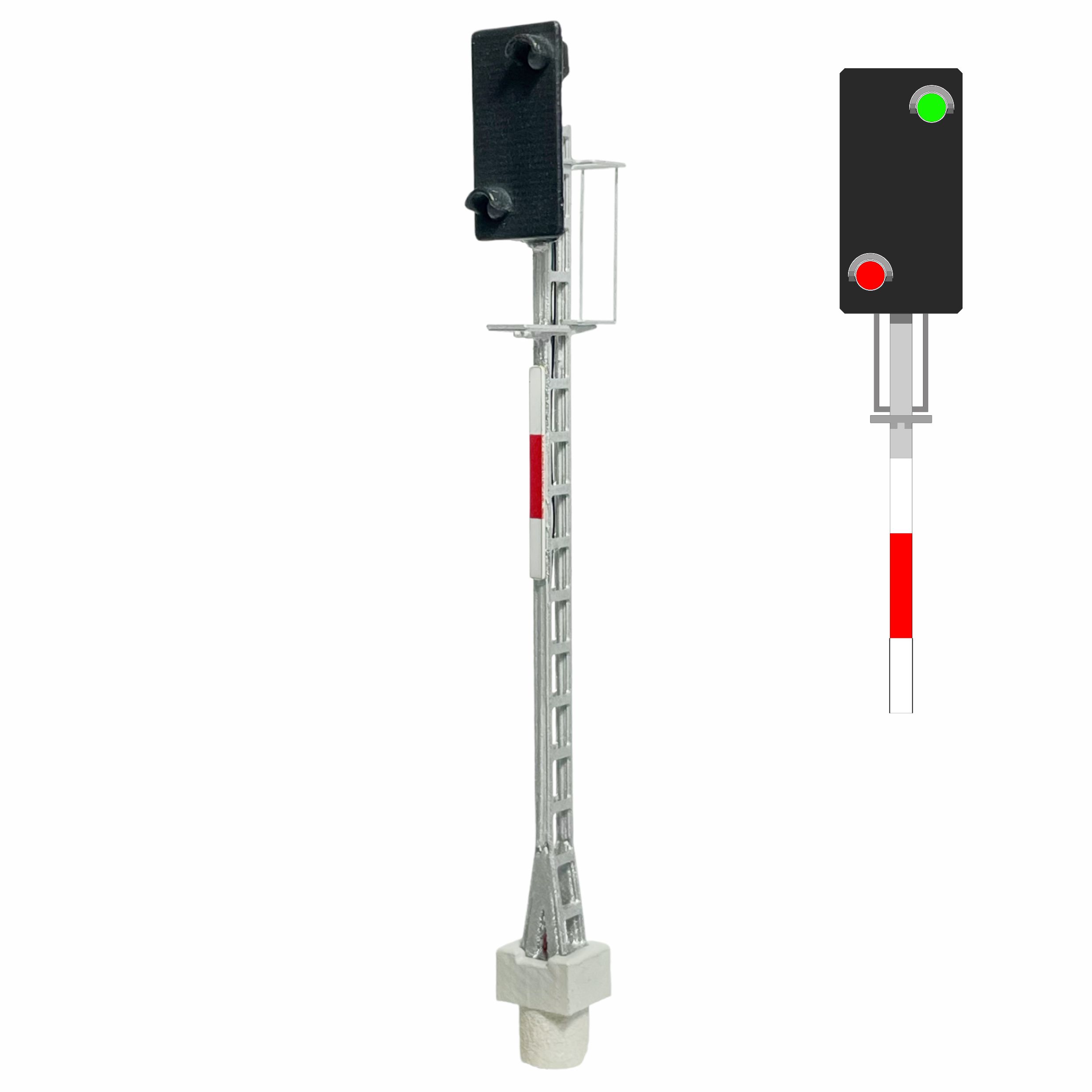 Mafen Lichtsein 415101 ÖBB - Hoodsein met 2 leds (Groen/Rood) - Schaal 1:160 / N