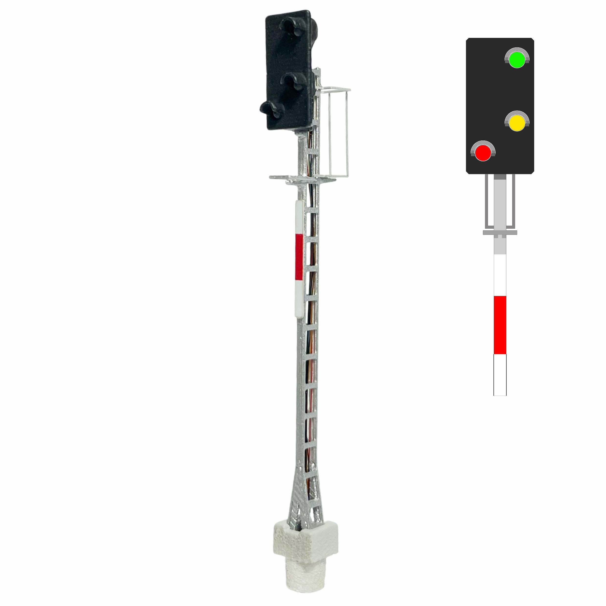 Mafen Lichtsein 415102 ÖBB - Hoofdsein met 3 leds (Groen/Geel/Rood) - Schaal 1:160 / N